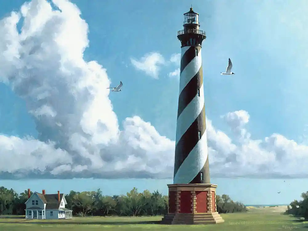 "'New Morning' Cape Hatteras Lighthouse" 550 Piece Jigsaw Puzzle by Heritage 10517
