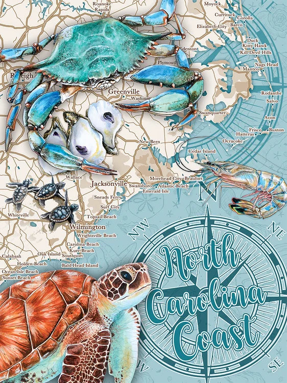 "North Carolina Coast" 550 Piece Jigsaw Puzzle by Heritage 30609