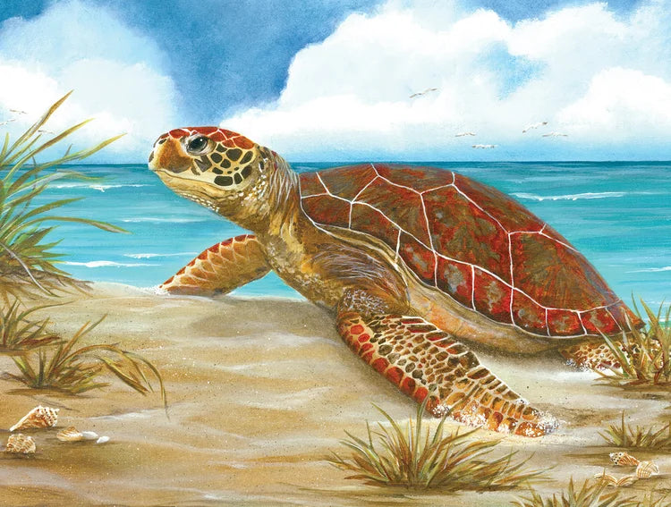 "Perfect Spot" Sea Turtle 550 Piece Jigsaw Puzzle by Heritage 30712