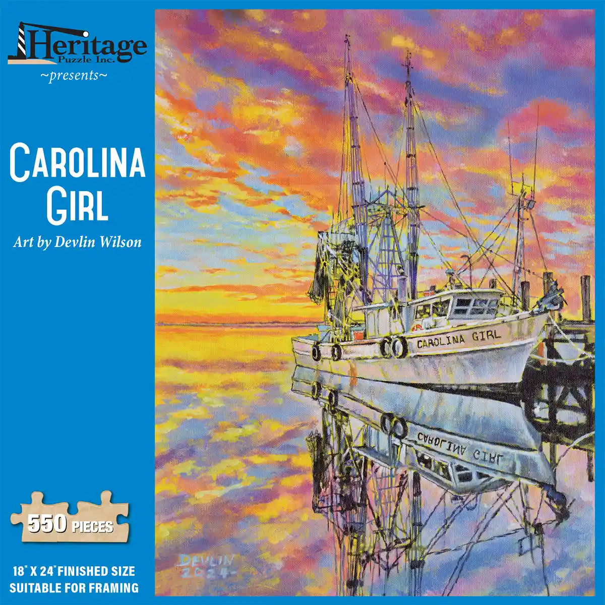 "Carolina Girl" 550 Piece Jigsaw Puzzle by Heritage 40617