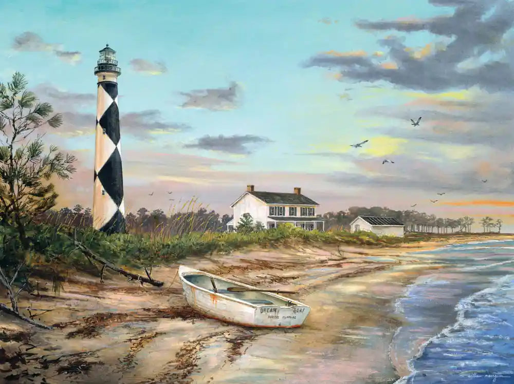 "Sunset at Cape Lookout" 550 Piece Jigsaw Puzzle by Heritage 50547