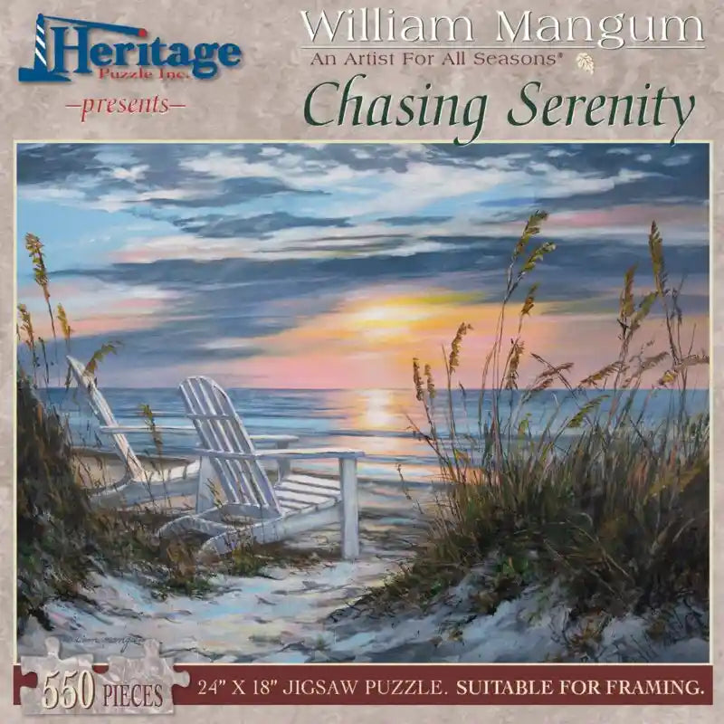 "Chasing Serenity" 550 Piece Jigsaw Puzzle by Heritage 50580