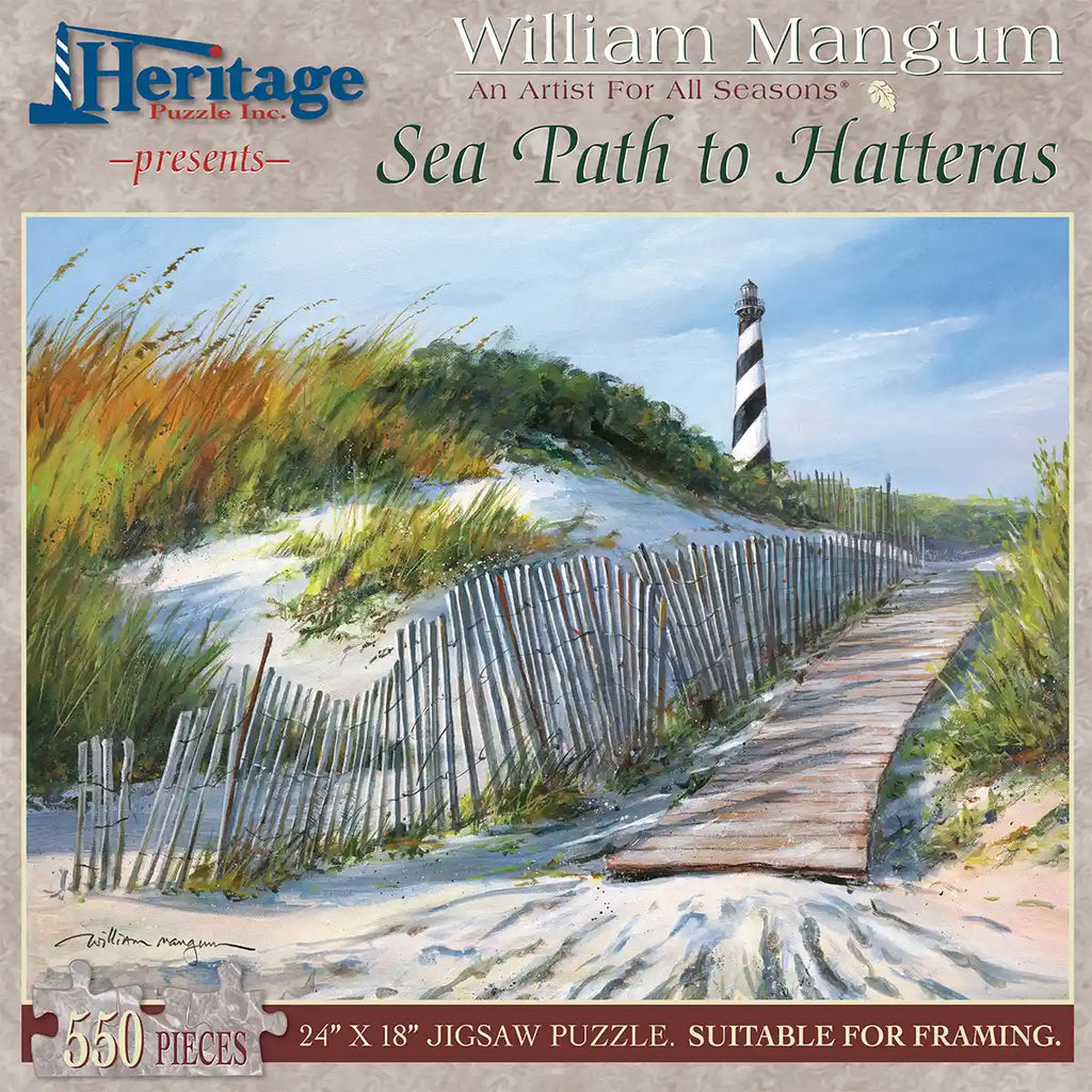 "Sea Path to Hatteras" 550 Piece Jigsaw Puzzle by Heritage 50581