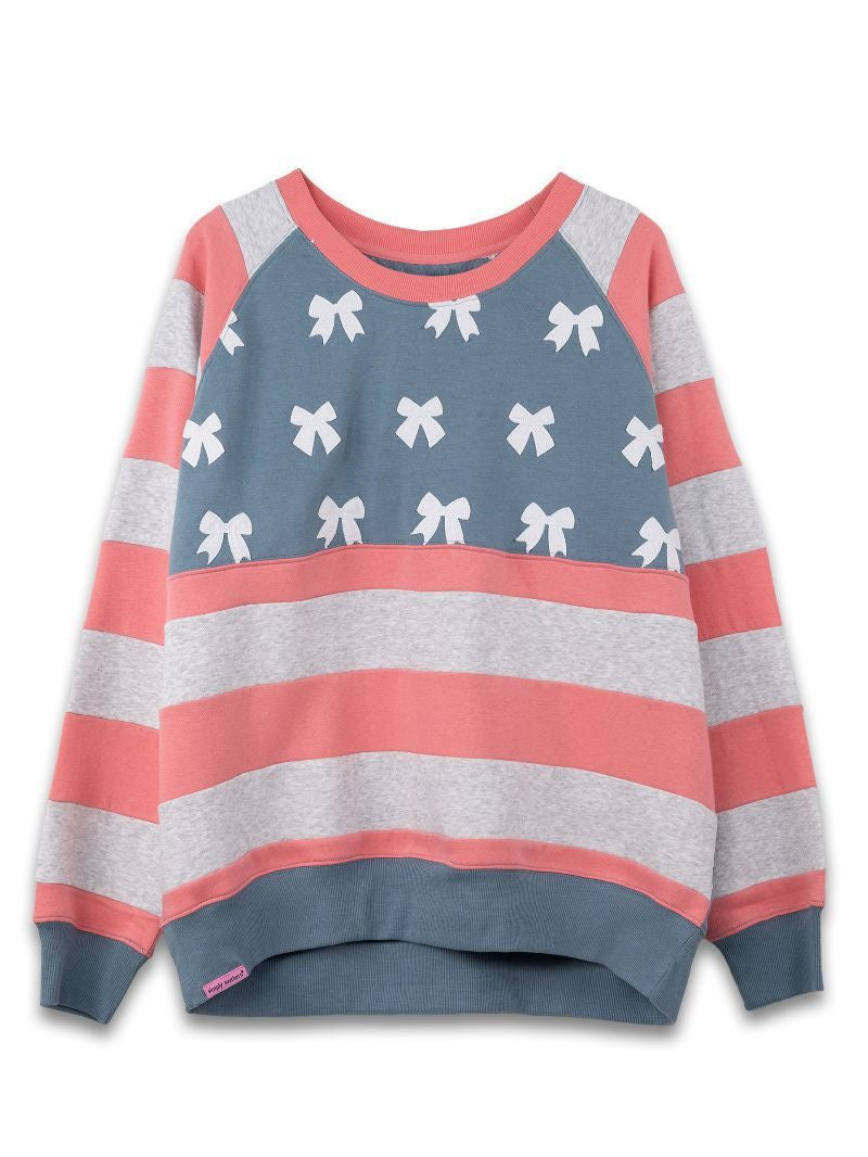 Simply Southern USA Patch Crew Adult Longsleeve Sweatshirt 0126-CRW-PATCH-USA