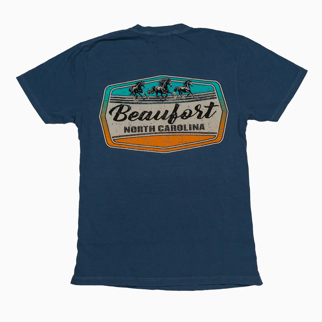 Beaufort, NC Wild Horses Adult T-Shirt