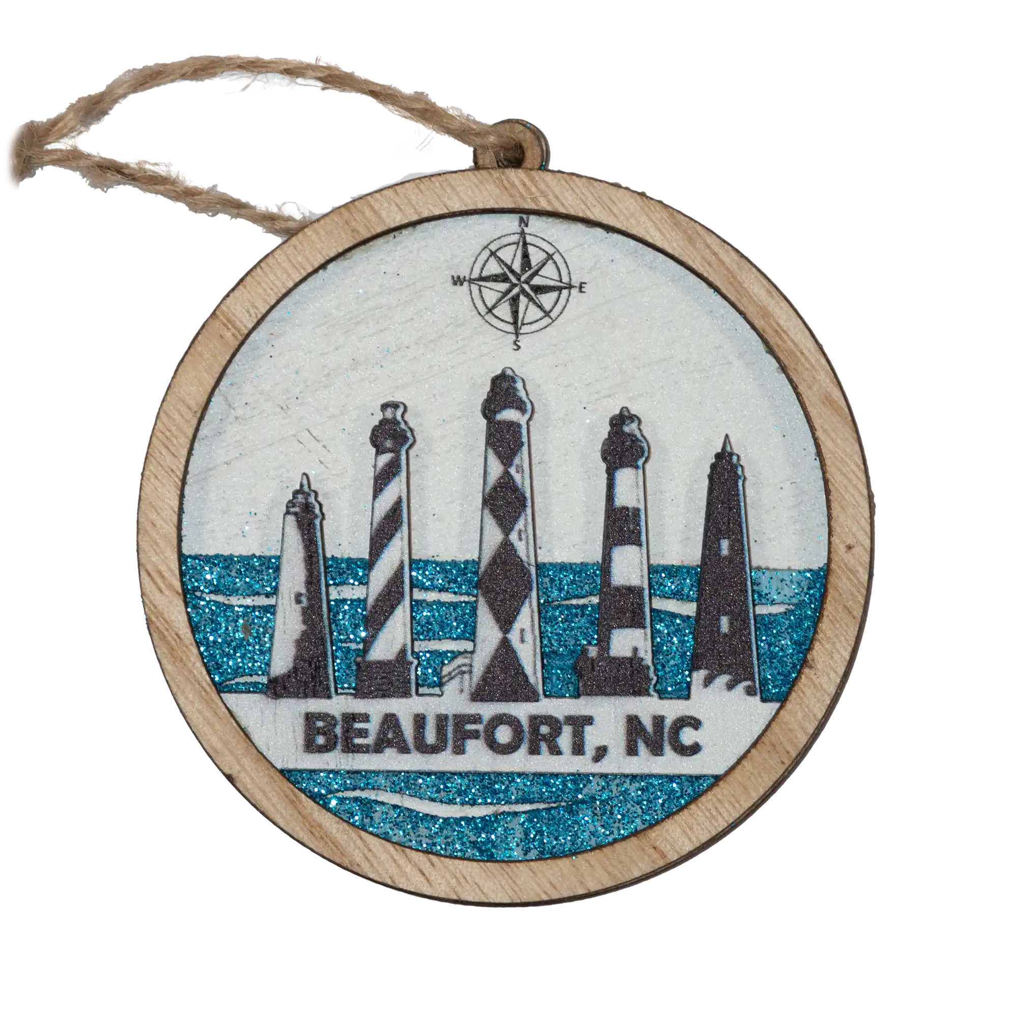 Beaufort NC Outer Banks Lighthouses Christmas Ornament