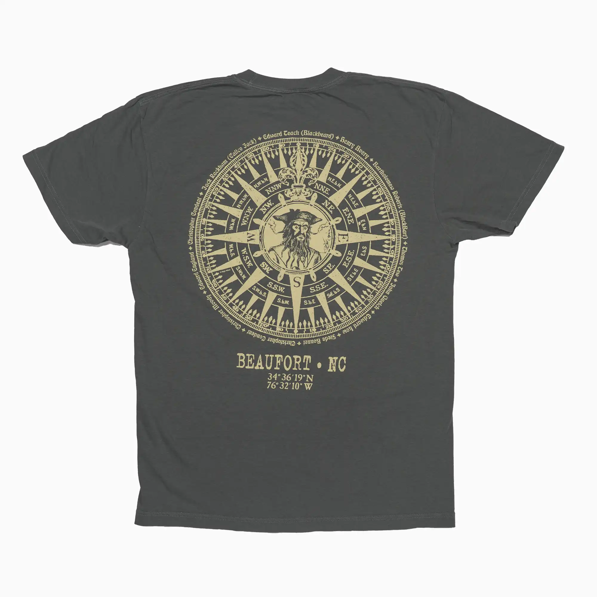 Blackbeard Compass Short Sleeve Adult Tee