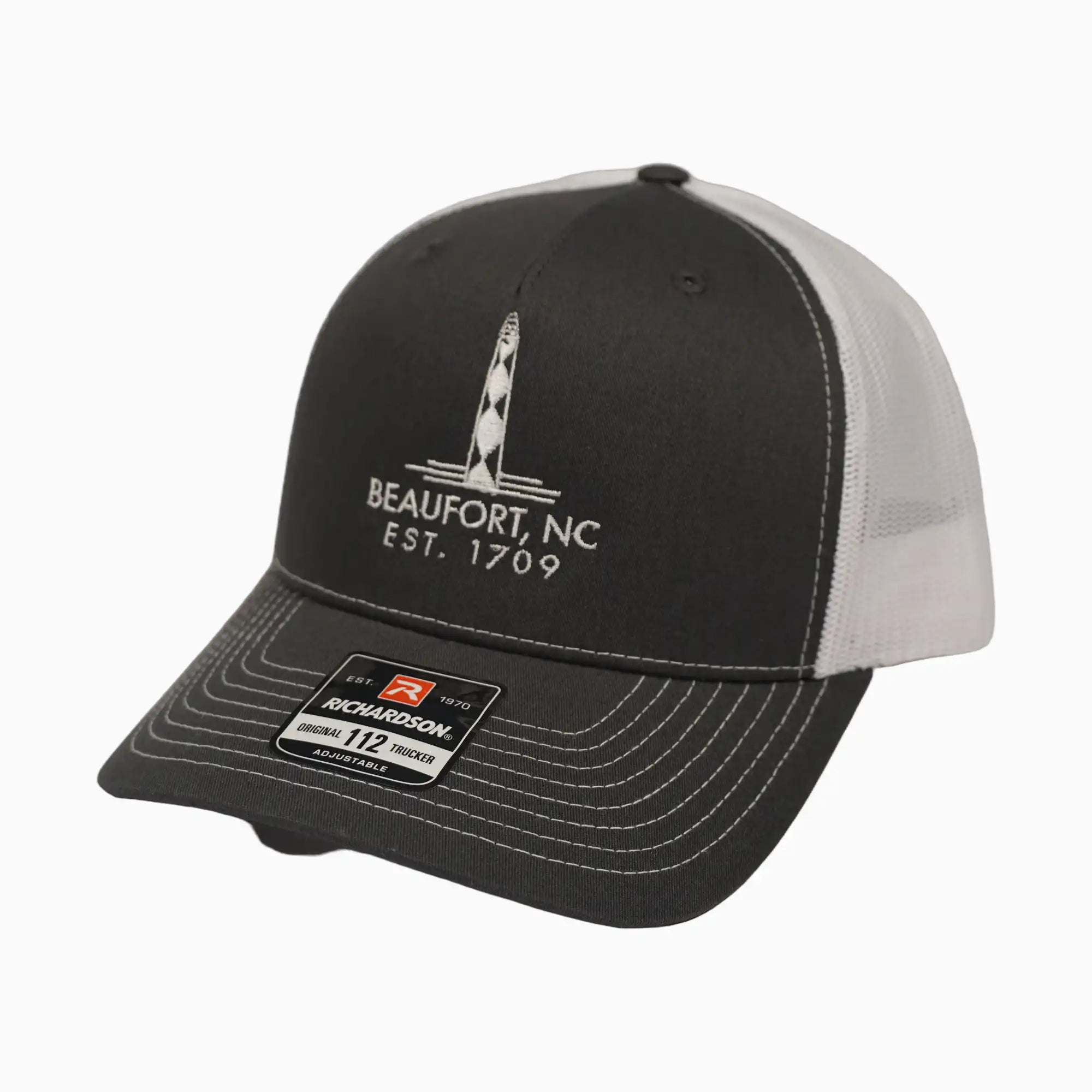Cape Lookout Lighthouse Beaufort, NC 1709 Adult Trucker Hat