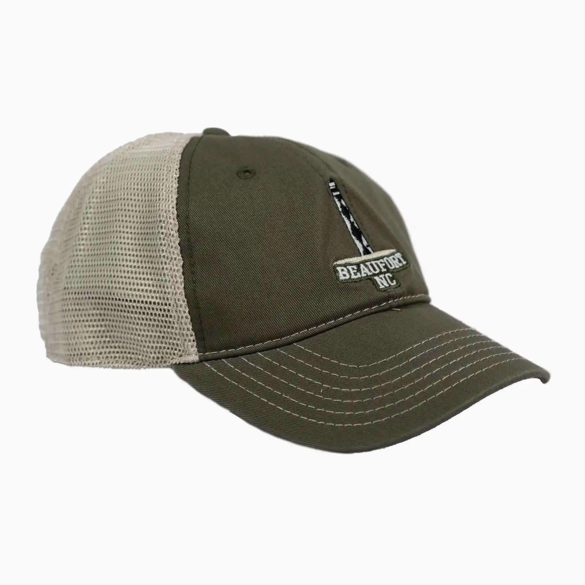 Beaufort, NC Cape Lookout Lighthouse Adult Trucker Hat