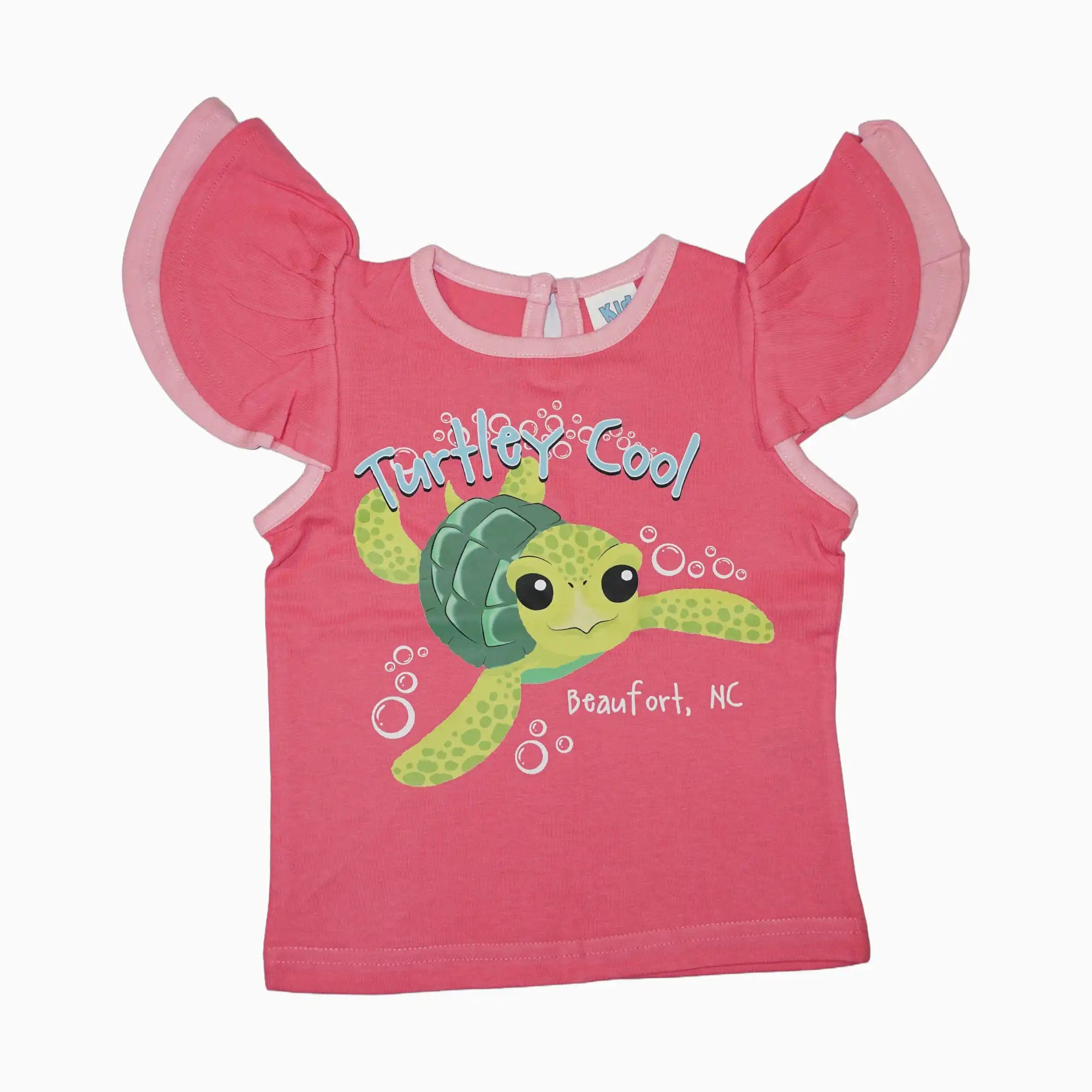 "Turtley Cool" Beaufort, NC Raspberry/Pink Youth Girls Tee