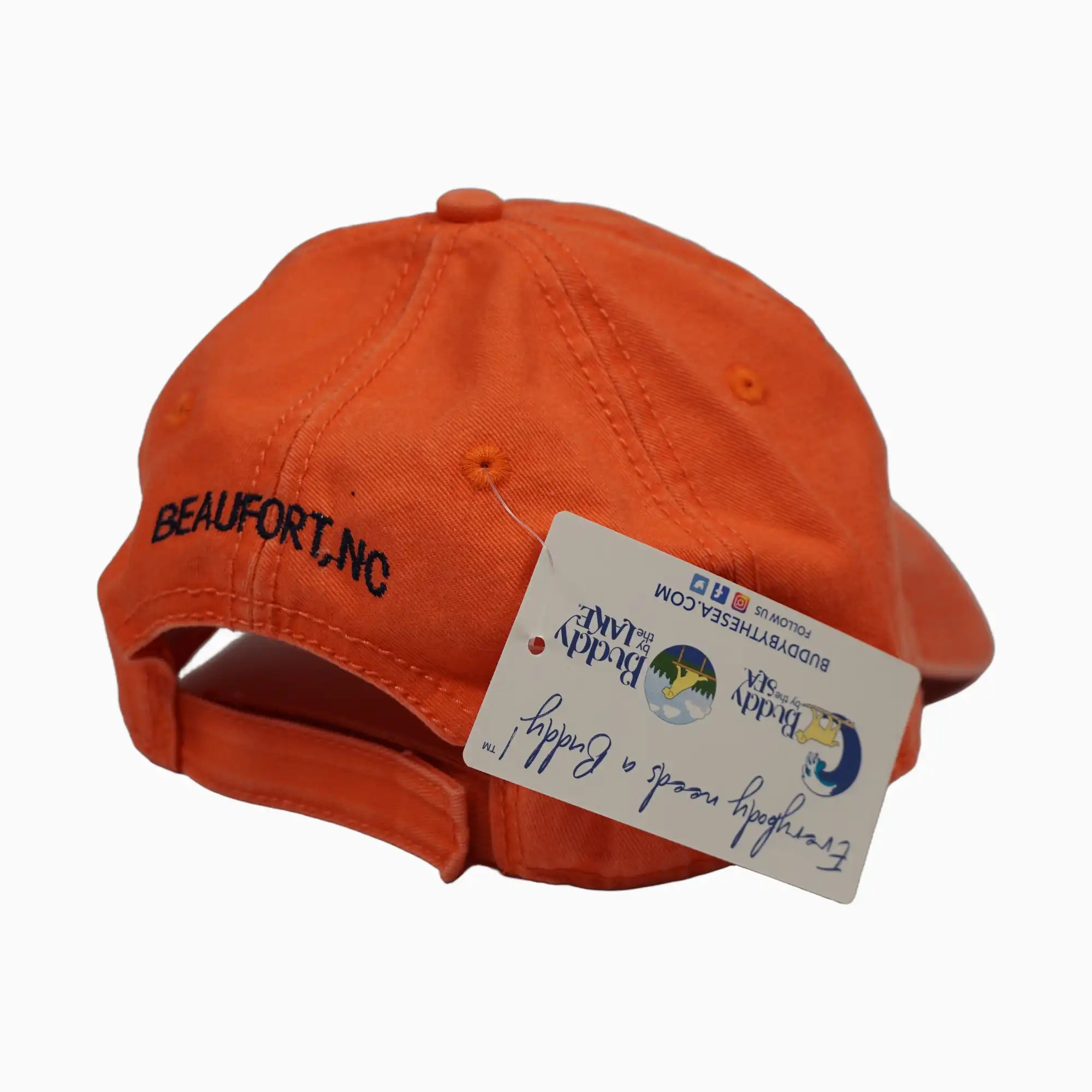 Buddy By The Sea 100% Cotton Coral Adult Hat