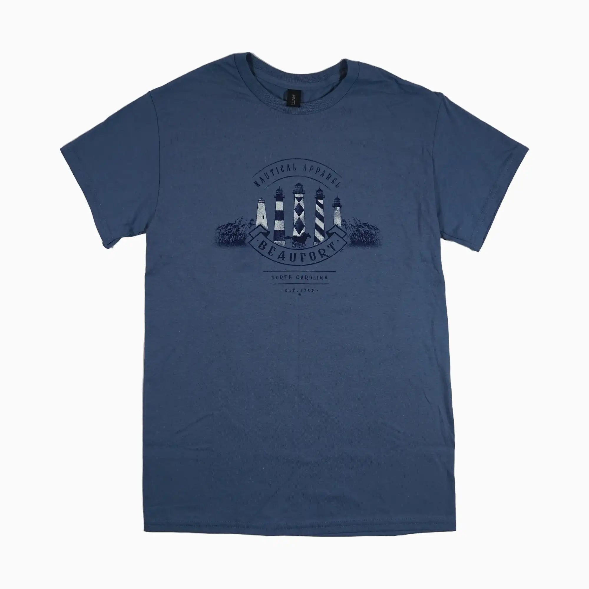Nautical Apparel Beaufort North Carolina Adult Tee