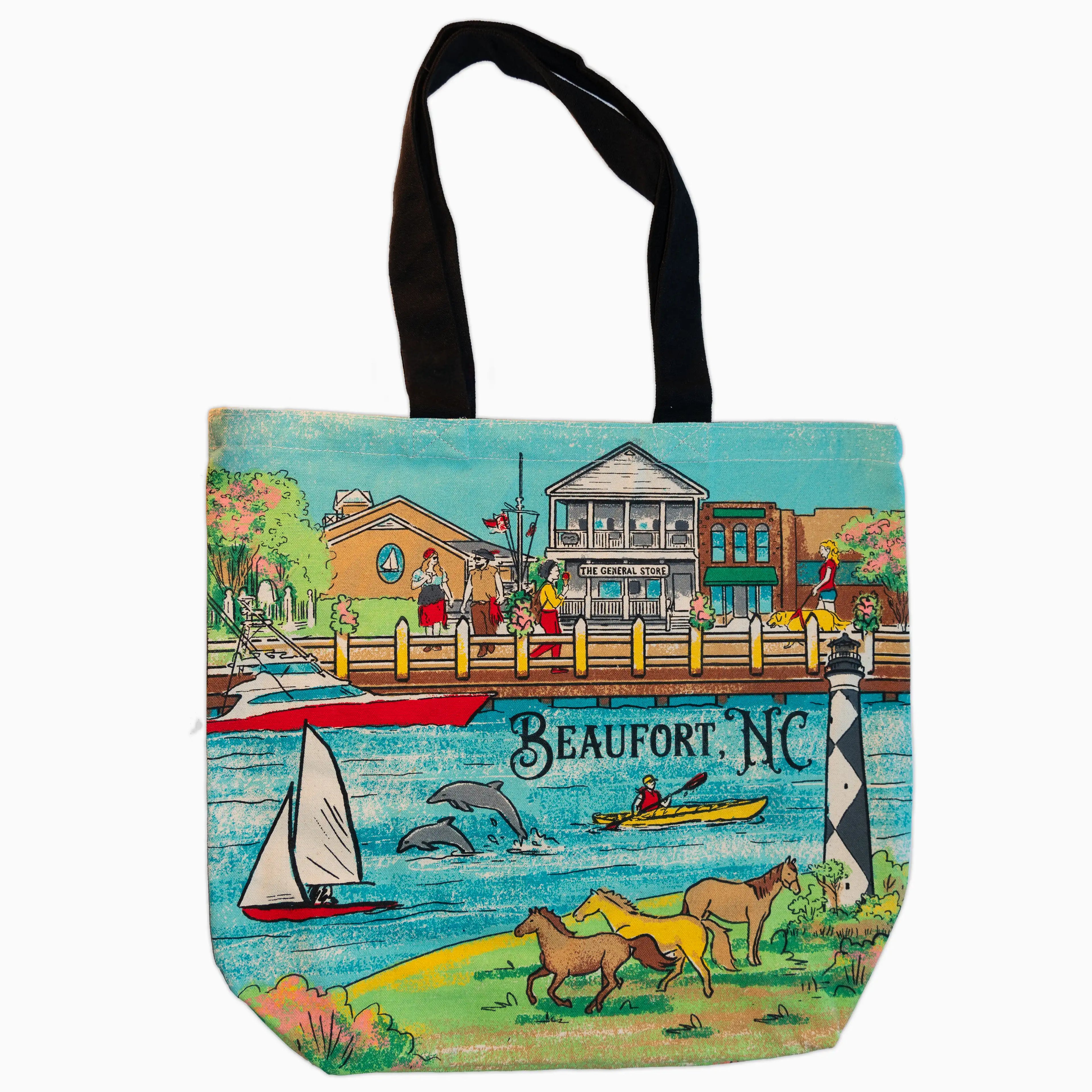 Scenic Beaufort Custom Canvas Bag