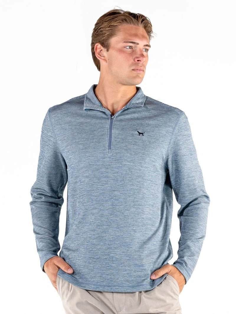 Simply Southern Mens Heather Quarterzip 0226-MN-QZP-HTHR-DENIM
