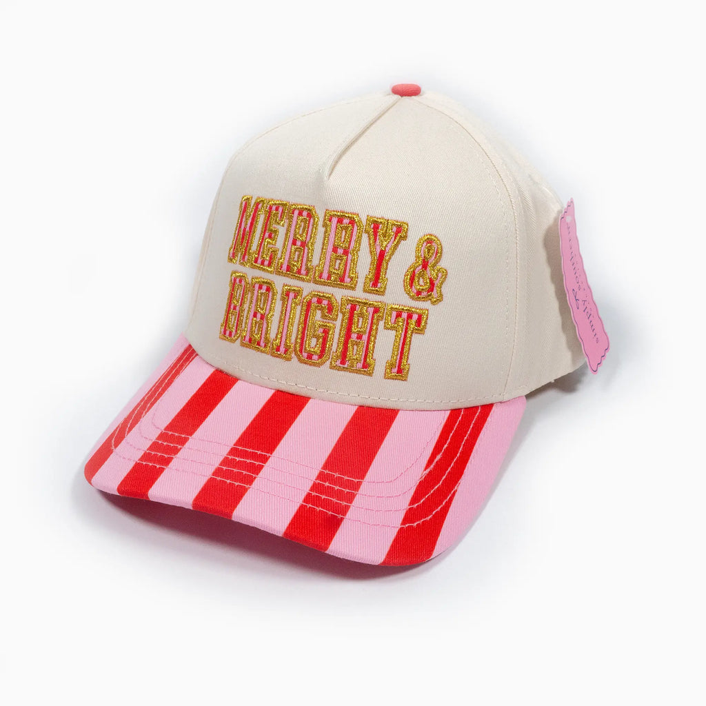 Simply Southern Merry & Bright Adjustable Christmas Hat 0226-HAT-HOL-MRYBRT