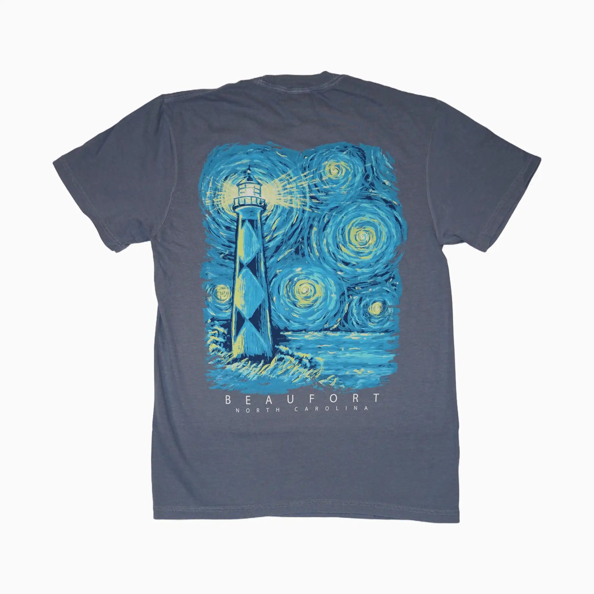 Starry Night Cape Lookout Beaufort, NC Adult Tee