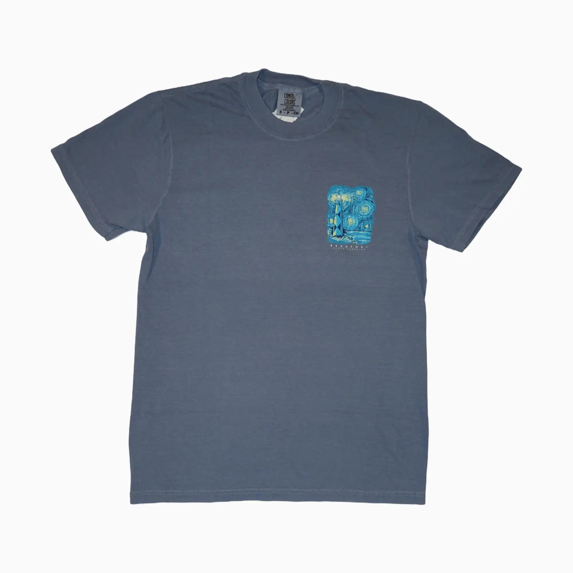 Starry Night Cape Lookout Beaufort, NC Adult Tee