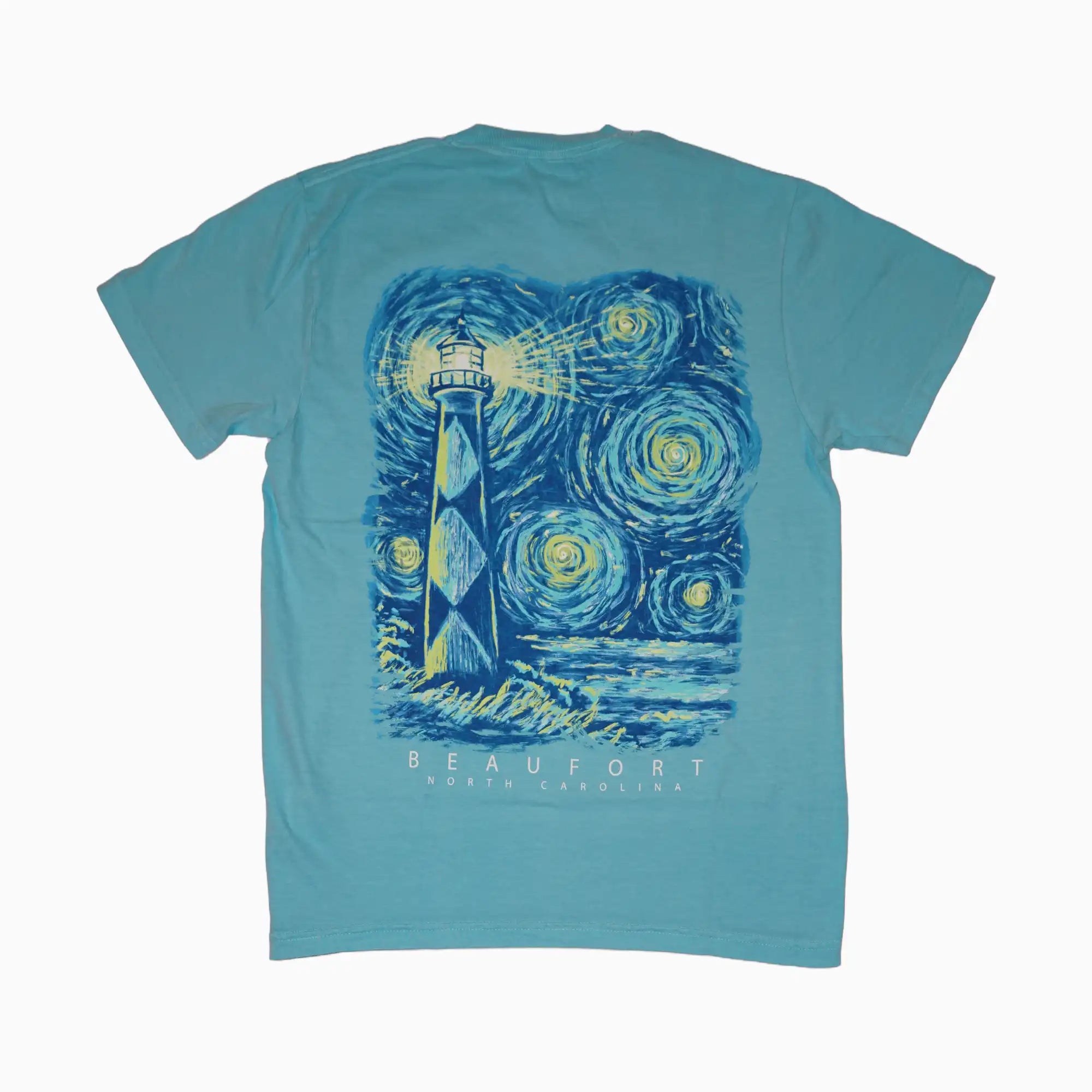 Starry Night Cape Lookout Beaufort, NC Adult Tee